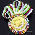 Großhandel Customized Metal Awards Gold Karate World Cups Medaille